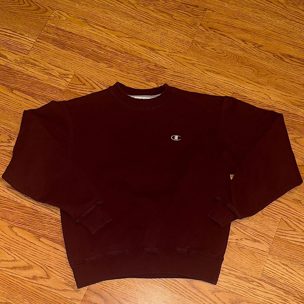 Champion Men's Burgundy Crewneck Sweater